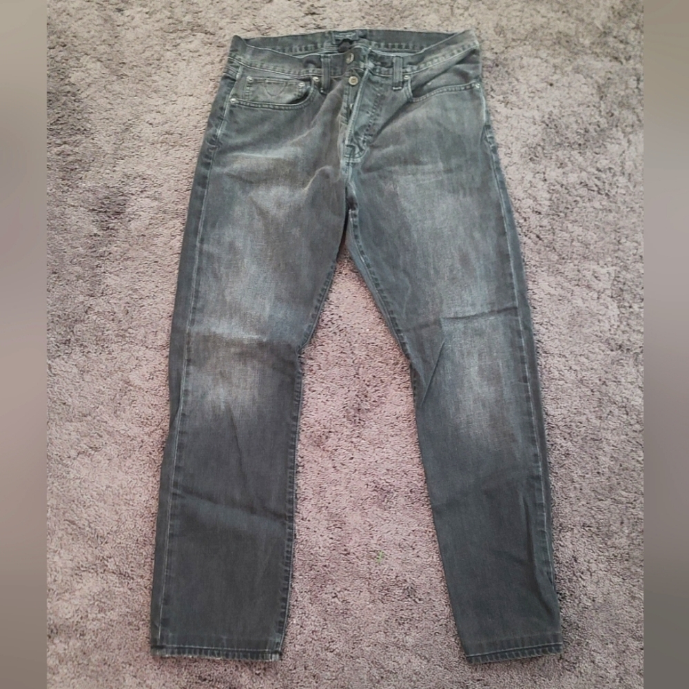 Lucky Brand Bob Dylan 32R Mens Black Jeans